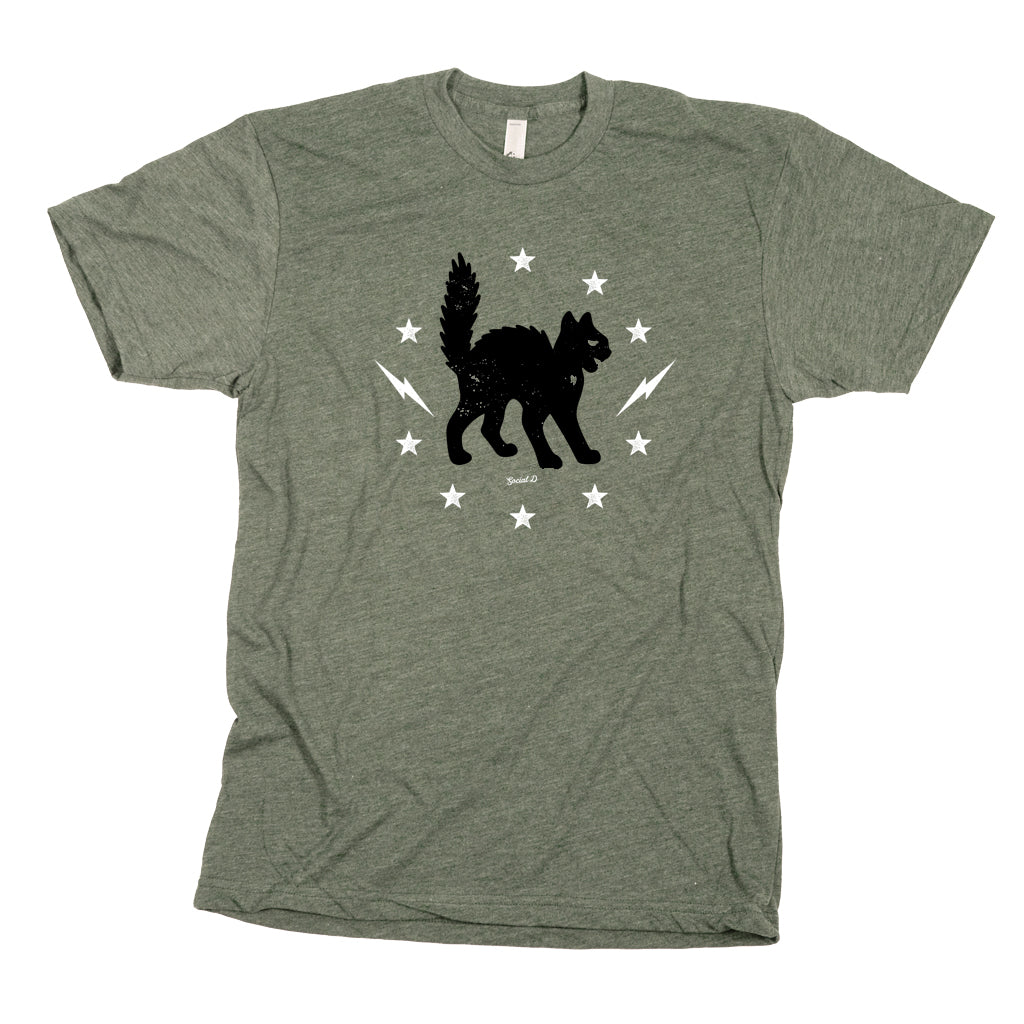 New bold cat graphic tee black s/m main image 1