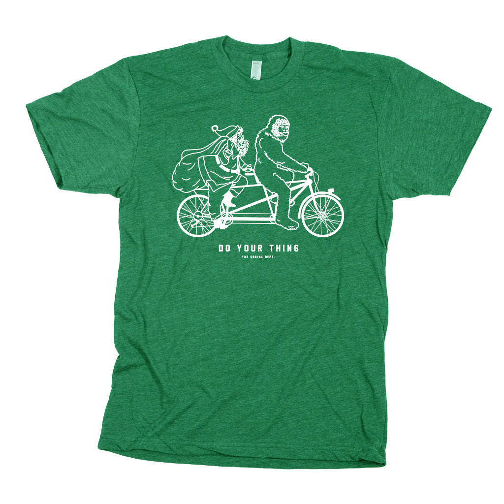 Santa Yeti T-shirt | Apparel for Bigfoot lovers | The Social Dept.