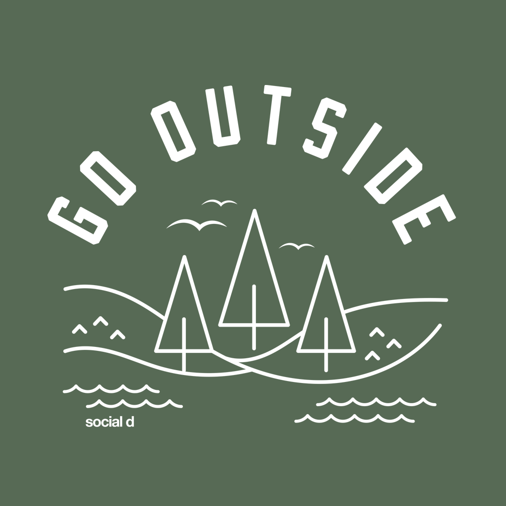 Go Outside hoodie for kids | Apparel for the Outdoors | The Social Dept.
