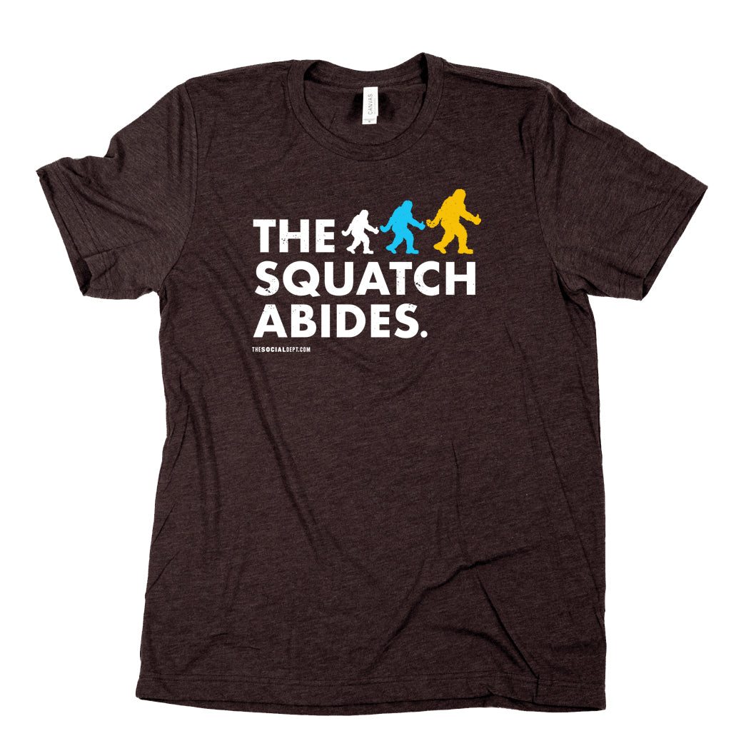 The Squatch Abides | Tee for Bigfoot Lovers | The Social Dept.