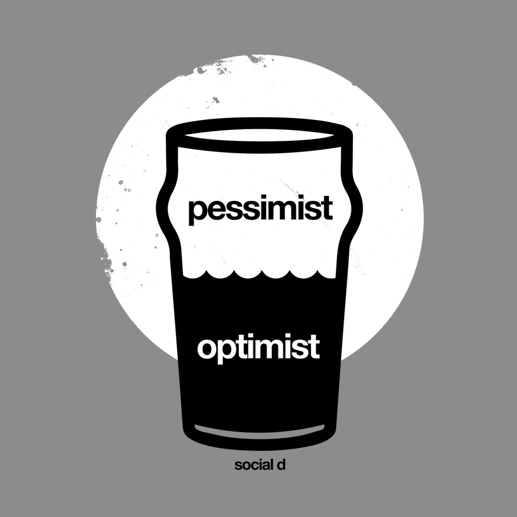 Craft Beer Optimist-Pessimist T-shirt | Apparel for Beer Drinkers | The Social Dept. 