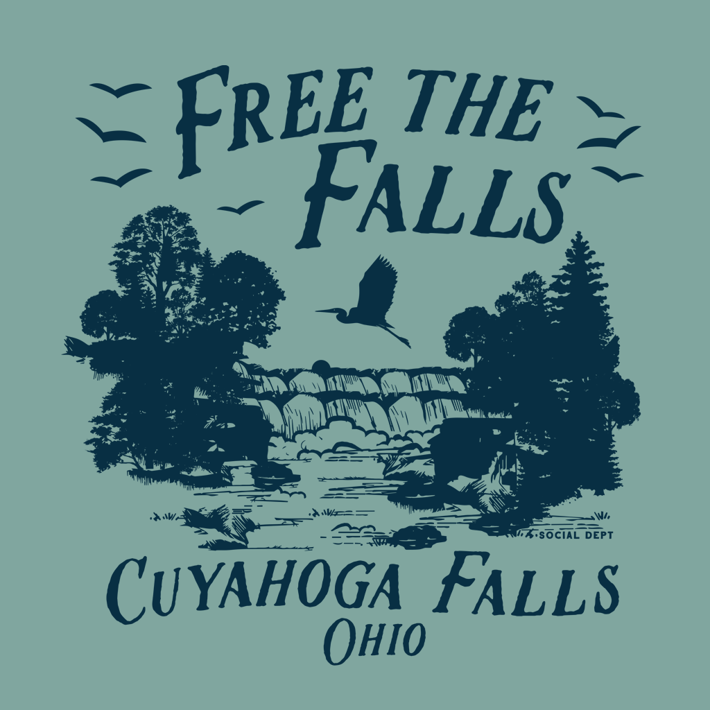 Free The Falls Graphic Tee | Cuyahoga Falls, Ohio | The Social Dept.