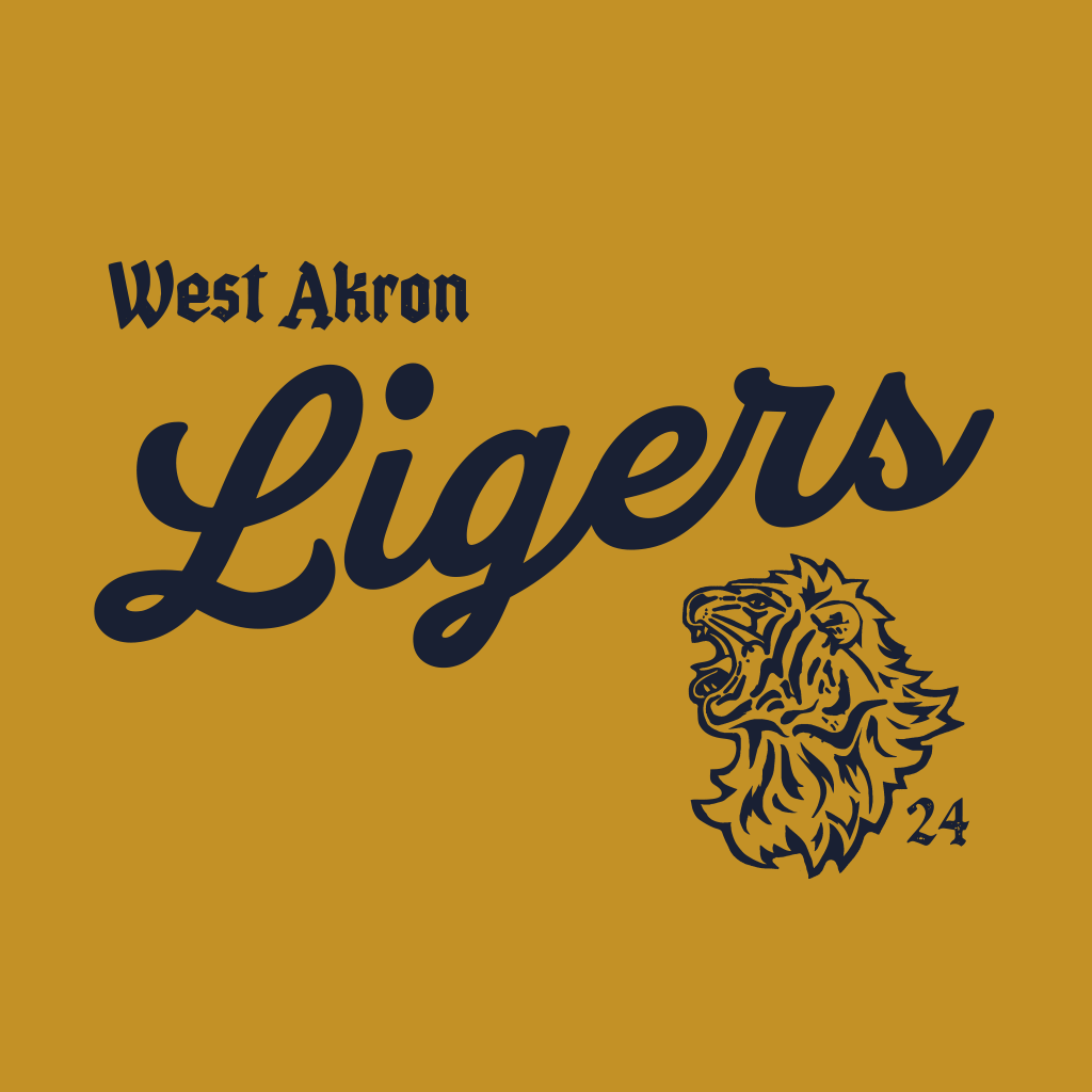 Akron Script Ligers Type | West Akron Baseball Club | The Social Dept.