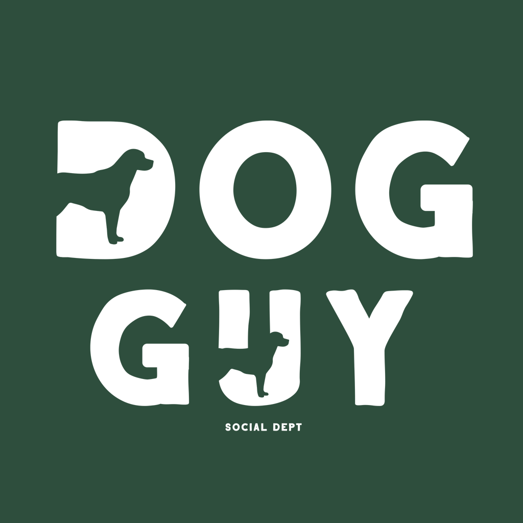 Dog Guy Graphic Tee | handprinted Dog Lovers Tee | The Social Dept.
