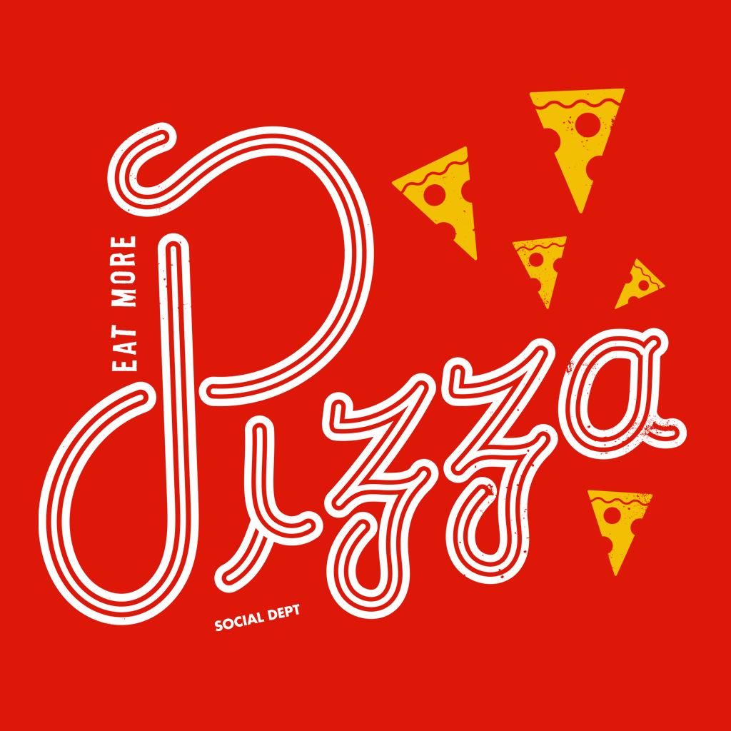 Eat More Pizza T-shirt | Apparel for Pizza Lovers | The Social Dept.