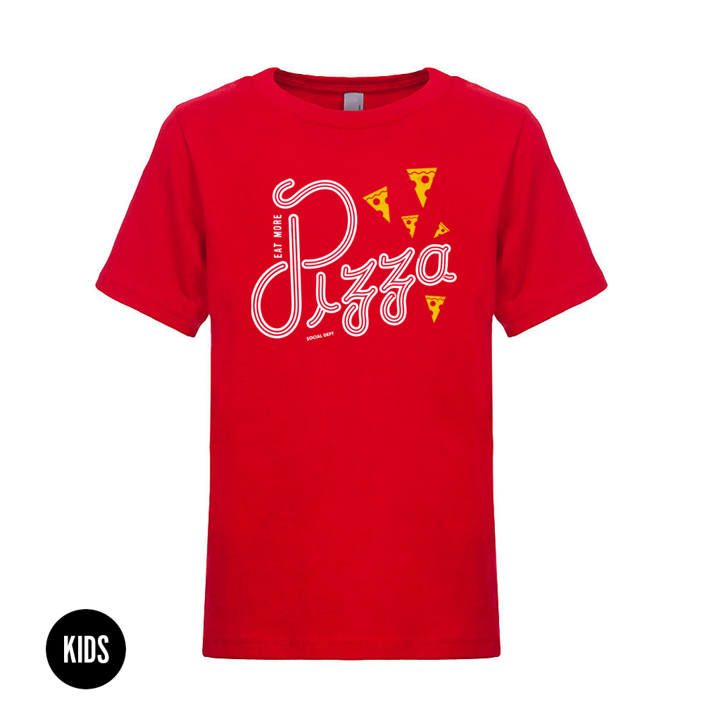 Eat More Pizza T-shirt | Apparel for Pizza Lovers | The Social Dept.