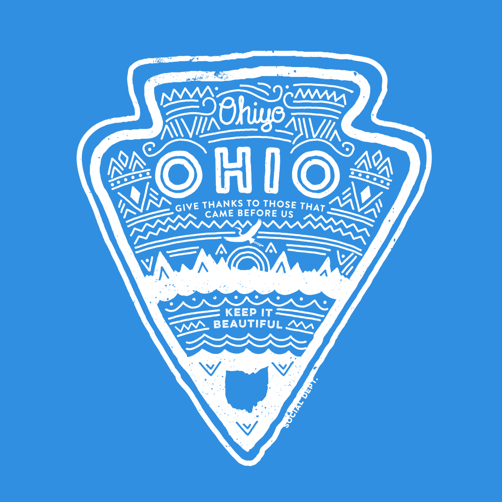 Ohio Native American Heritage | Arrowhead Tee | The Social Dept.