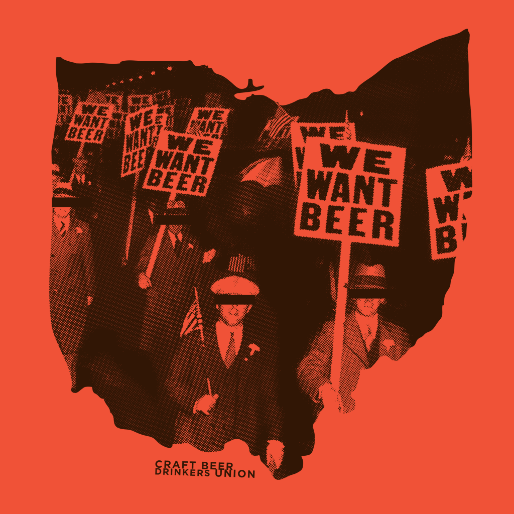 Ohio, We Want The Beer! | Orange & Brown T | Apparel for Craft Beer Drinkers | The Social Dept.