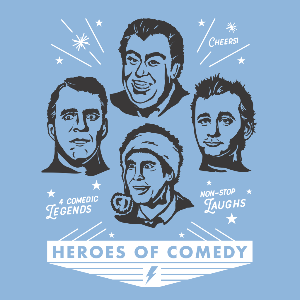 Heroes of Comedy T-shirt | Apparel for Movie fanatics  | The Social Dept.
