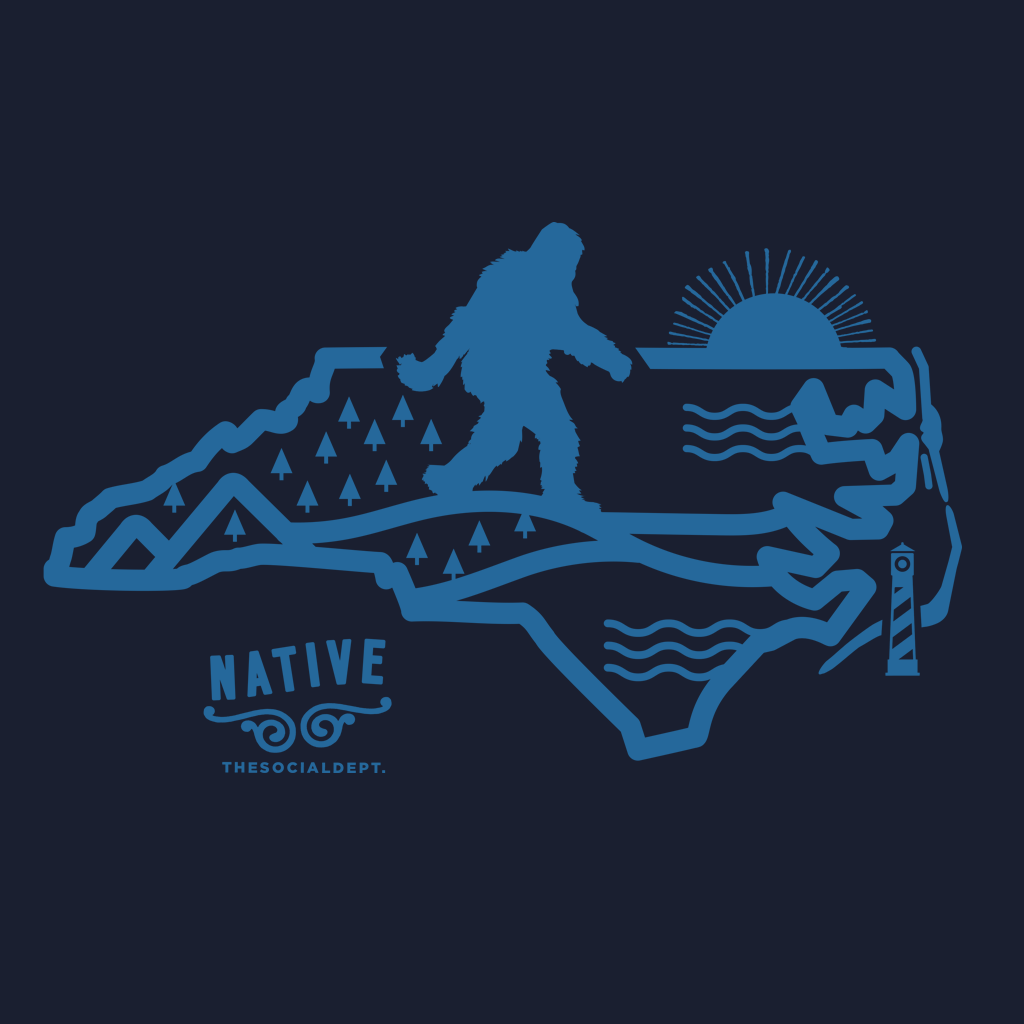 North Carolina Bigfoot Native | graphic tee by The Social Dept.